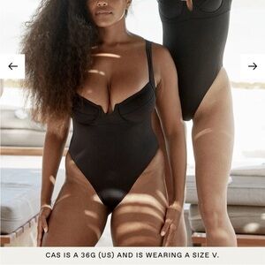 Monday Swimwear Black Clovelly One-Piece - Size V